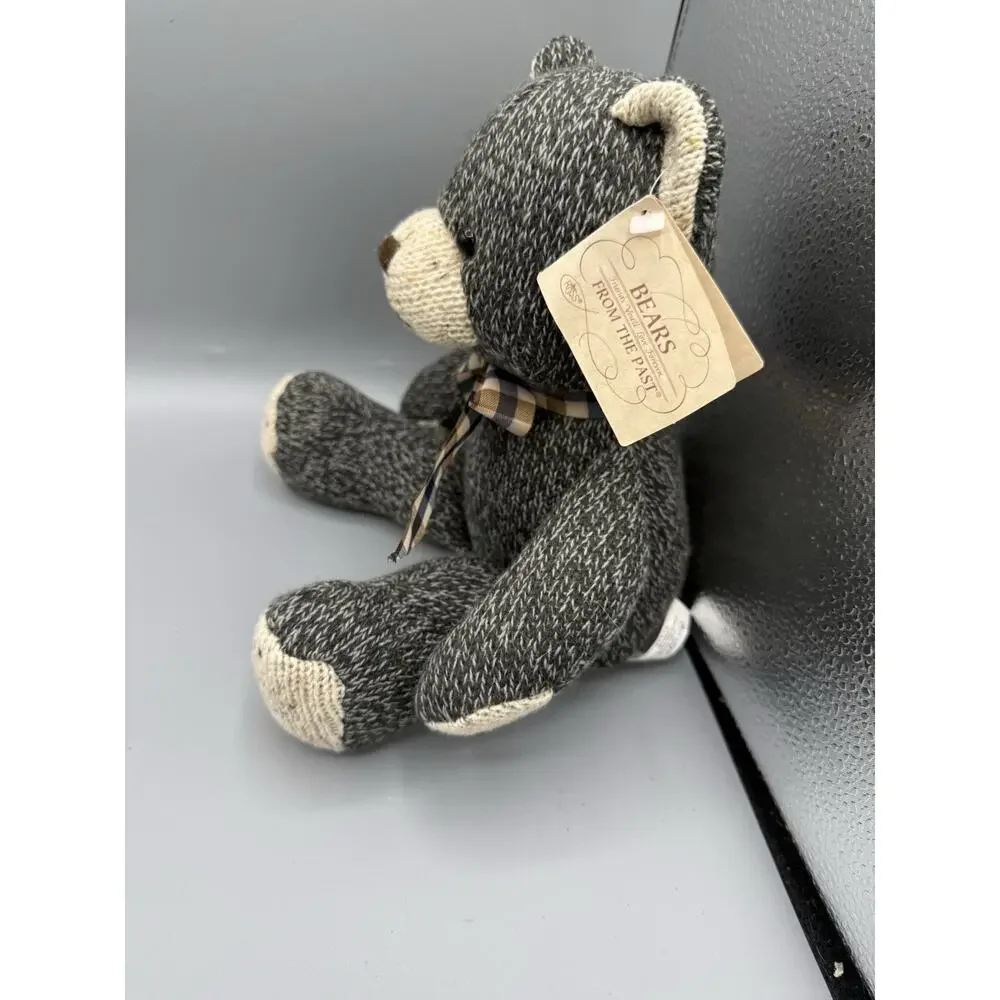 Russ Bears From The Past Gray Knit Plush Teddy Bear w/ Tag Stuffed Animal